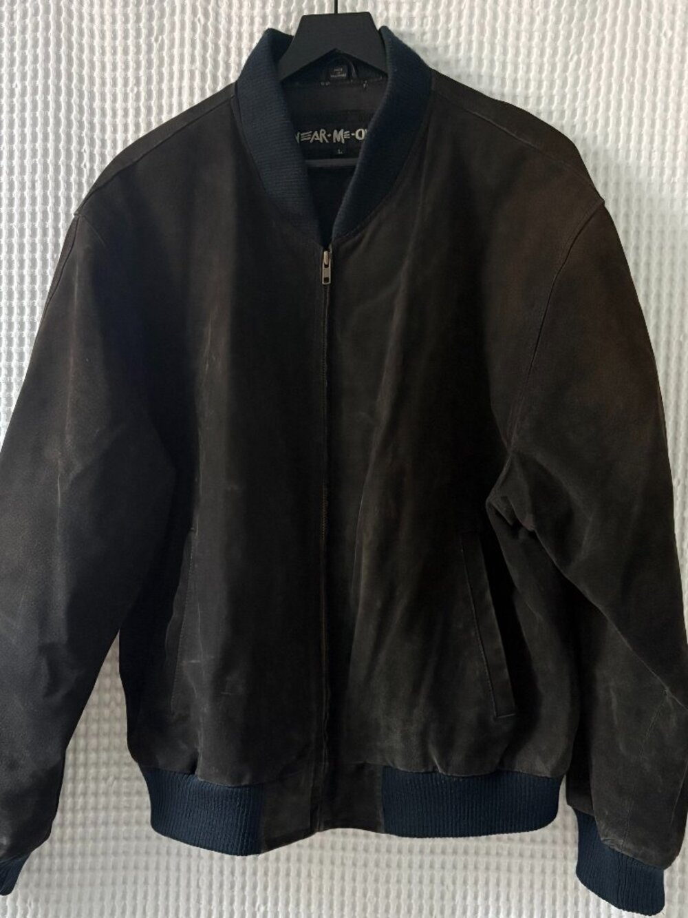 Vintage U2 Wear Me Out retro grunge 1990s suede bomber jacket men's size large